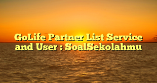 GoLife Partner List Service and User : SoalSekolahmu