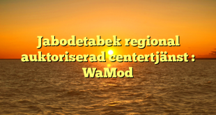 Jabodetabek regional auktoriserad centertjänst : WaMod