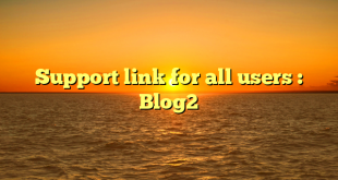 Support link for all users : Blog2