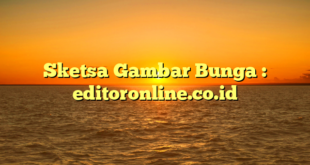 Sketsa Gambar Bunga : editoronline.co.id